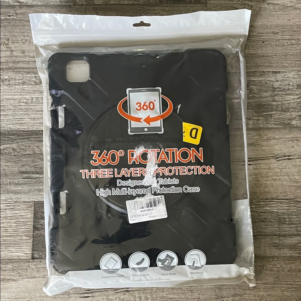IPad NWT Pro Black 360° Rotation 12.9 Tablet Case